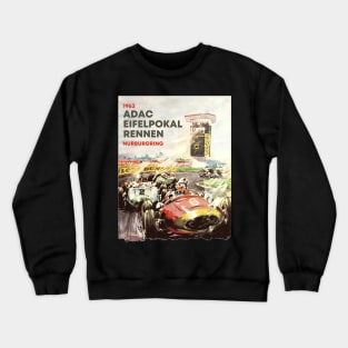 Retro Painting 1963 Nurburgring ADAC EIFELPOKAL RENNEN Crewneck Sweatshirt